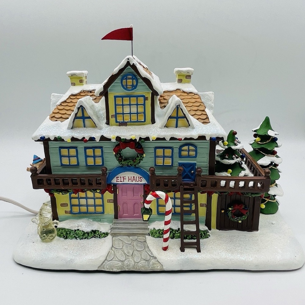 Hawthorne Village Rudolph's Christmas Town ELF HAUS - DORMITORY